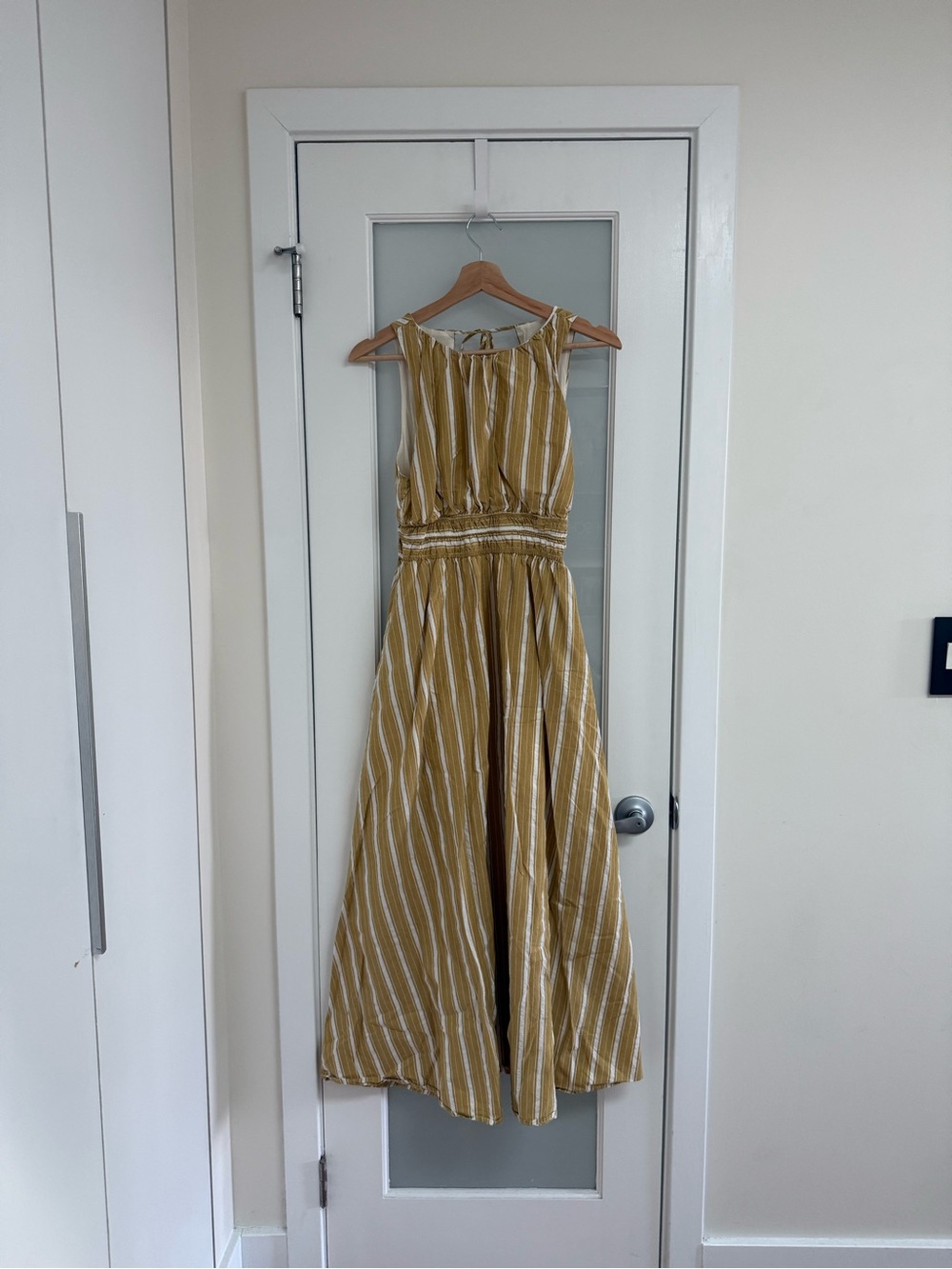 By Together Striped Open Back Maxi Dress, Medium